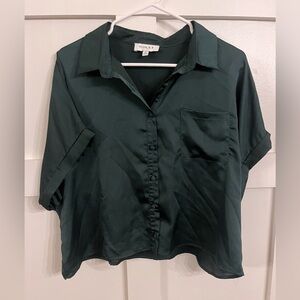 Women’s Satin Crop Top | Excellent Condition | Size Medium